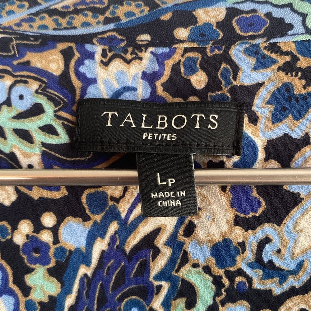 Talbots Womens Multicolored Patterned Long Sleeve… - image 3